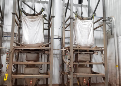 Bulk Bag Unloader for Chocolate Powder